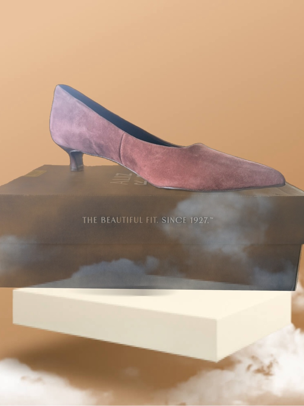 *NWT* Naturalizer Classic Suede Kitten Heel Pumps - cappuccino sz 10M